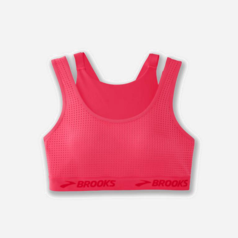 Brooks Drive Mesh Womens Running Bra Ireland Fluoro Pink (PNWC-19308)